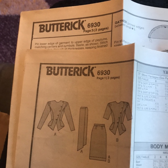 Butterick 6930 size 8 Richard Warren design 1988 - Picture 5 of 6